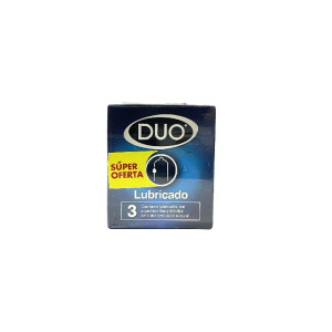 PRESERVATIVO DUO NORMAL LUBRICADO CAJA X 3 UNDS